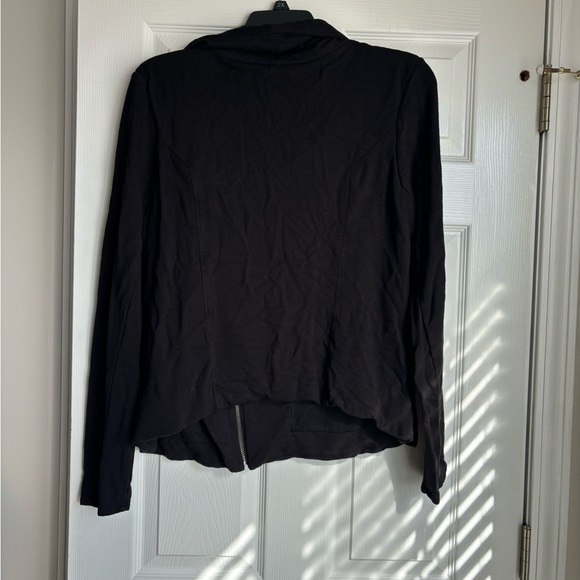 Paraphrase Black Asymmetrical Zip Jacket - Picture 3 of 3